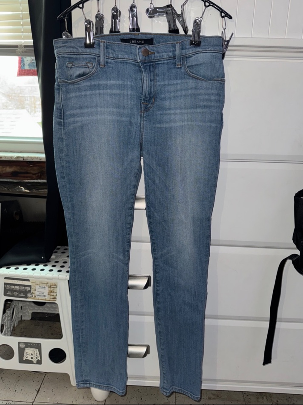 J Brand Straight Leg Midwash Blue Jeans